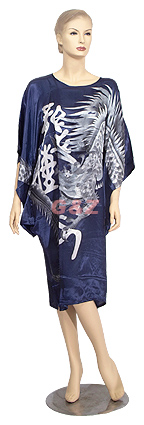 Dark Blue Dragon Caftan