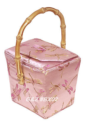 Pink Dragonfly Take-Out-Box Handbag