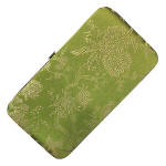 Green brocade wallets