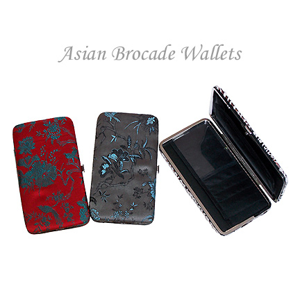 Brocade Check Wallets