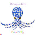Blue octopus kite