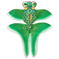 3D gold fish kite - green