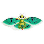 Mini silk bee kite - green