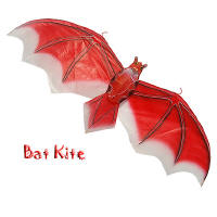 Mini red silk bat kites