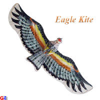 small silk eagle kite - black