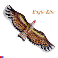 small silk eagle kite - brown