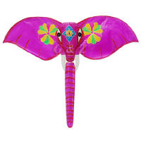 Hot pink elephant kite