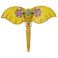 Yellow elephant kite