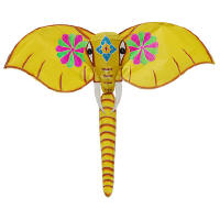Yellow elephant kite