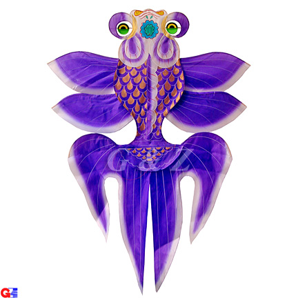 Chinese Goldfish Kite - Purple