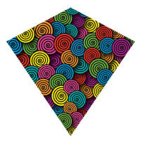 Nylong diamond kites -swirl