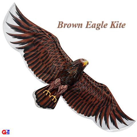 brown silk eagle kite